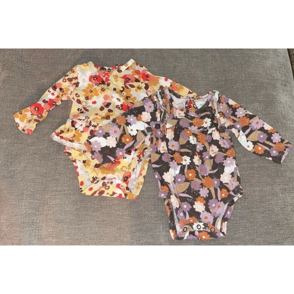 Baby Girl Fall Floral Outfit Bundle Carter’s Size 3m